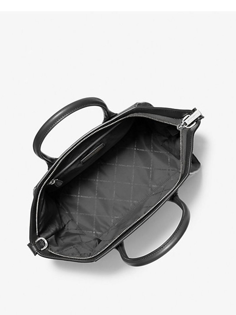 MICHAEL KORS Avril Large Leather and Suede Satchel - Image 2