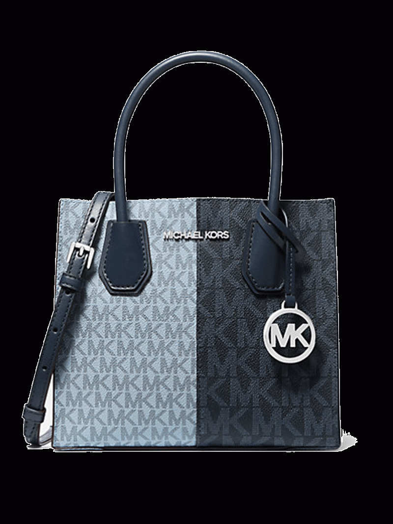 MICHAEL Michael Kors Mercer Medium Color-Block Logo Crossbody Bag