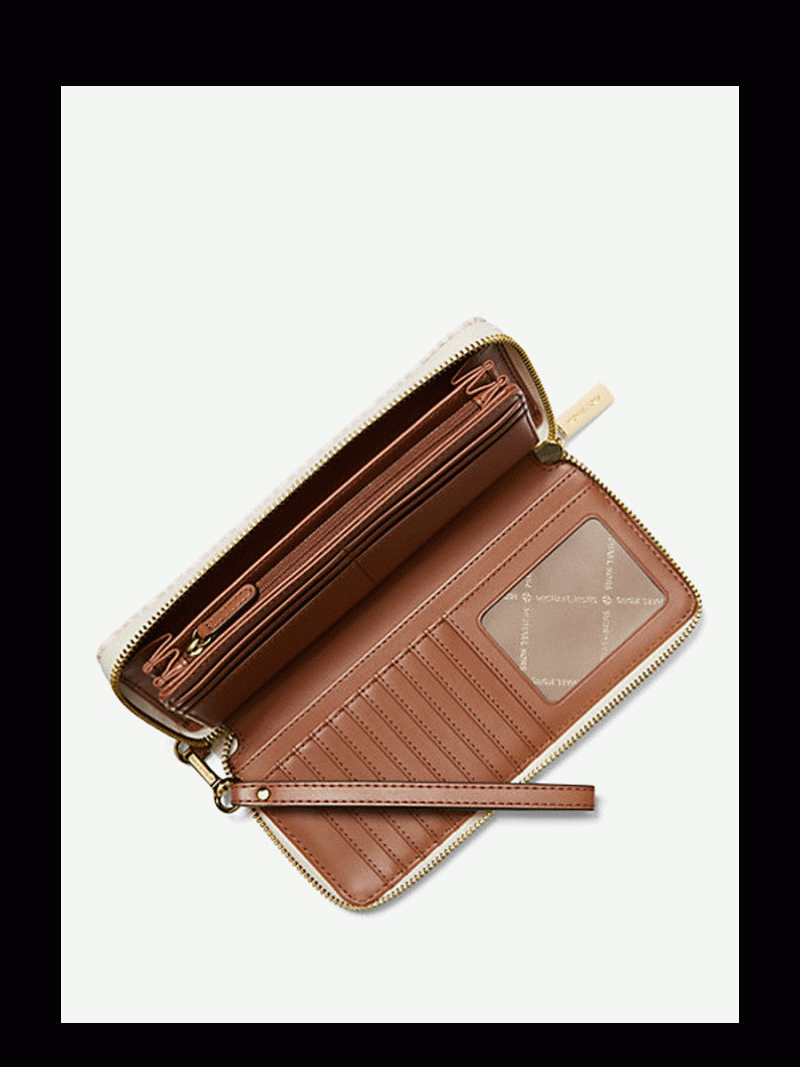 MICHAEL Michael Kors Jet Set Travel Large Logo Continental Wristlet - Image 2