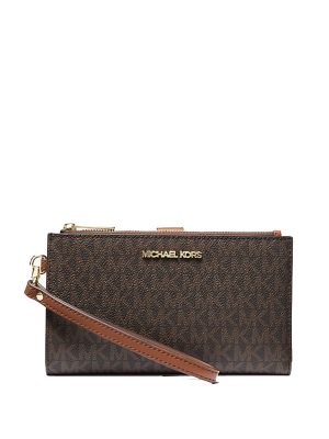 MICHAEL Michael Kors Jet Set Travel Signature Logo Smartphone Wallet