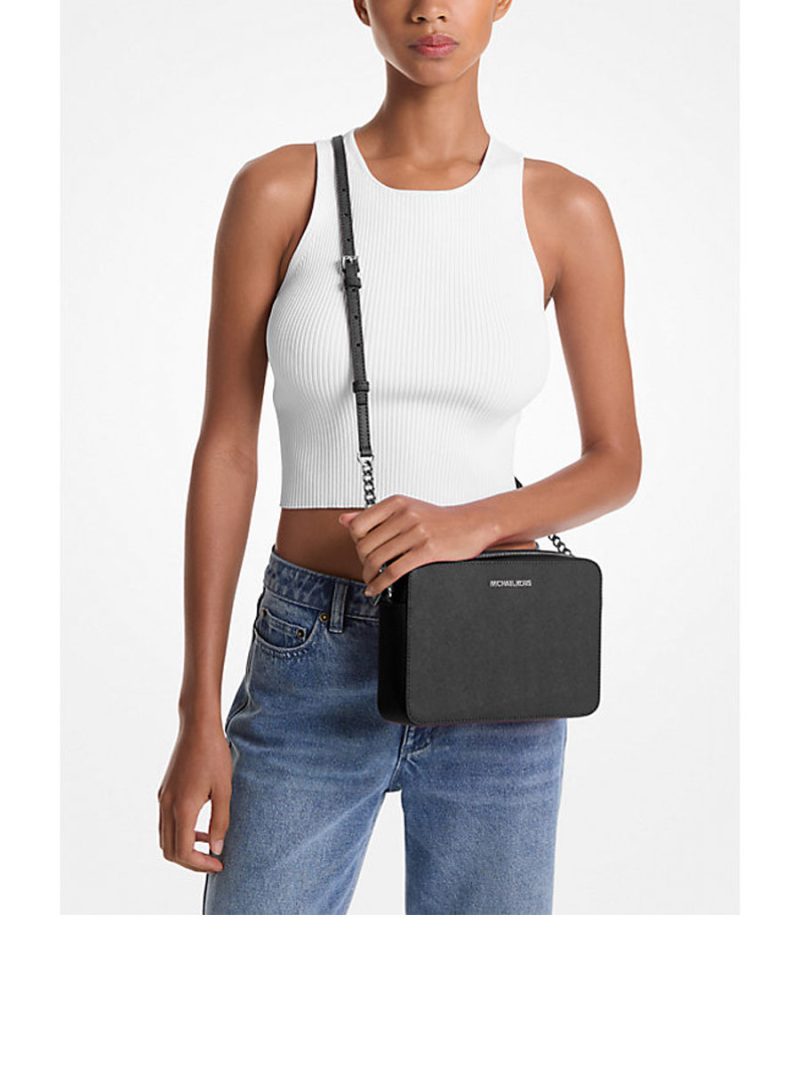 MICHAEL Michael Kors Jet Set Large Saffiano Leather Crossbody Bag - Image 2