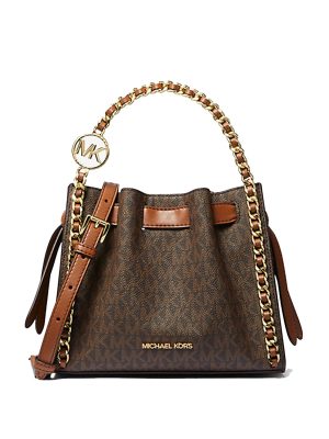 MICHAEL Michael Kors Mina Small Signature Logo Chain Crossbody Bag