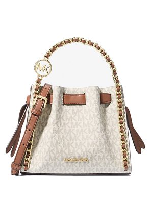MICHAEL Michael Kors Mina Small Signature Logo Chain Crossbody Bag