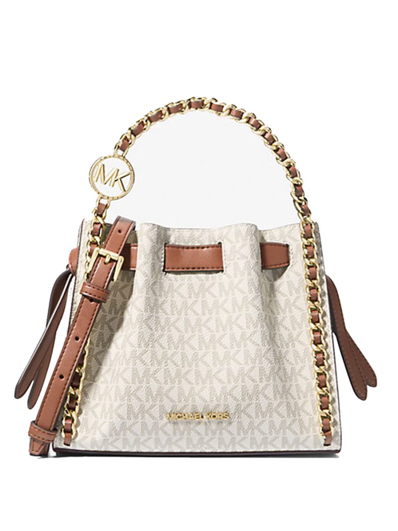 MICHAEL Michael Kors Mina Small Signature Logo Chain Crossbody Bag