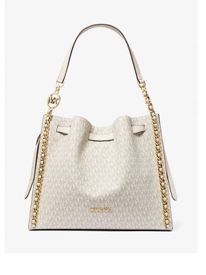 MICHAEL Michael Kors Mina Large Signature Logo Chain Shoulder Bag
