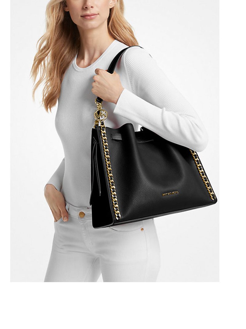 MICHAEL Michael Kors Mina Large Chain Shoulder Bag - Image 3