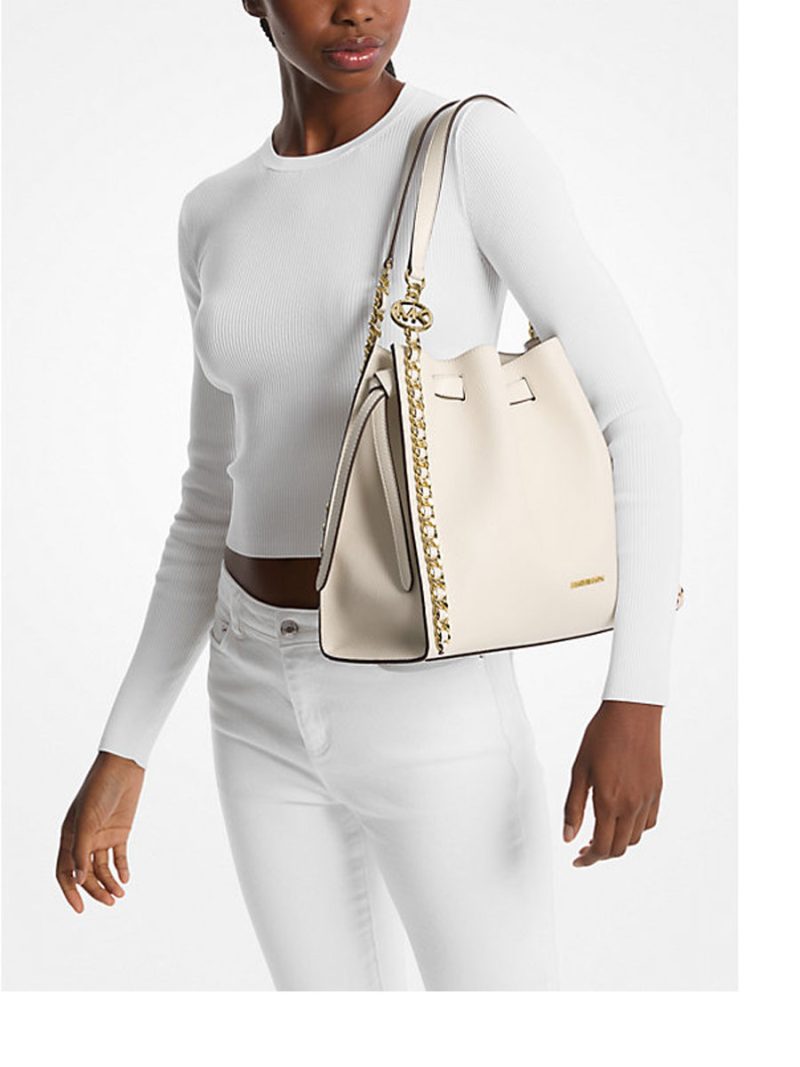 MICHAEL Michael Kors Mina Large Chain Shoulder Bag - Image 3