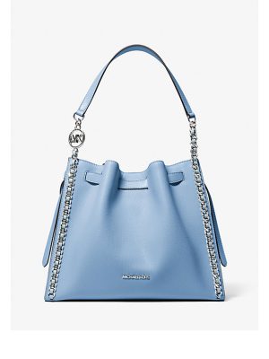 MICHAEL Michael Kors Mina Large Suede Chain Shoulder Bag