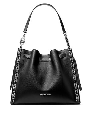 MICHAEL Michael Kors Mina Large Suede Chain Shoulder Bag