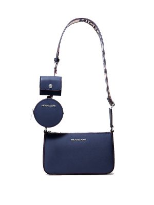 MICHAEL KORS Jet Set Small Saffiano Leather Crossbody Bag with Case for Apple Airpods Pro®