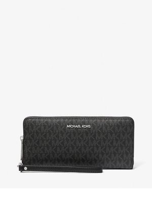 MICHAEL Michael Kors Jet Set Travel Large Signature Logo Continental Wallet