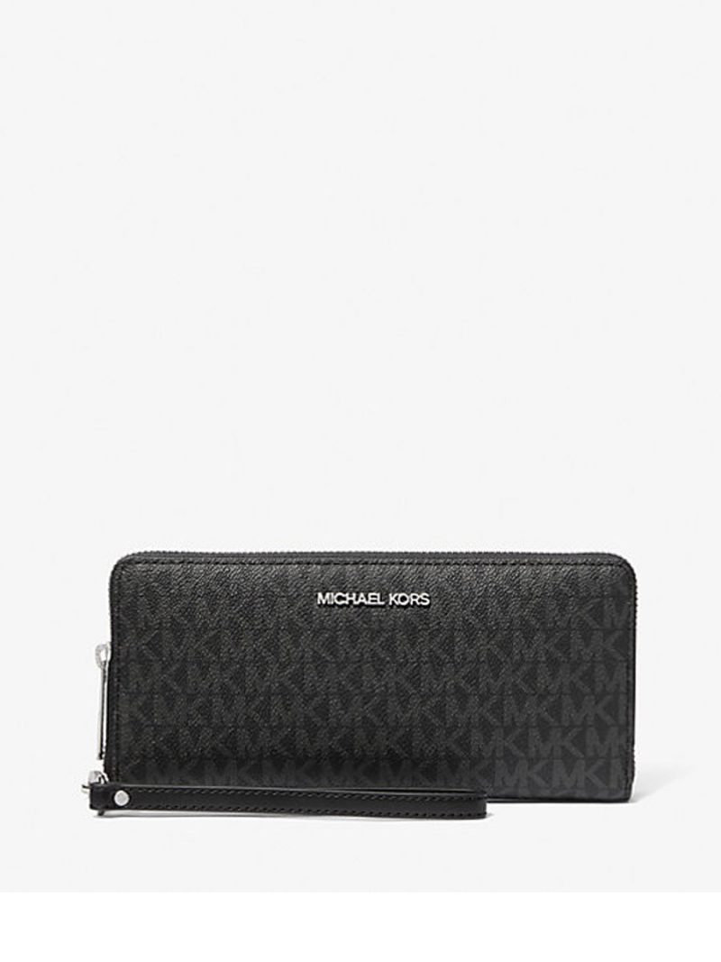 MICHAEL Michael Kors Jet Set Travel Large Signature Logo Continental Wallet