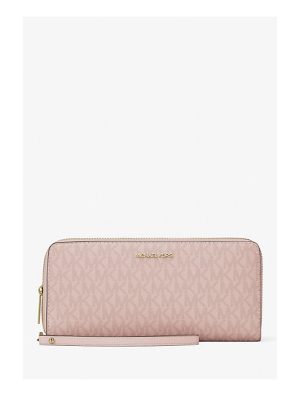 MICHAEL Michael Kors Jet Set Travel Large Signature Logo Continental Wristlet