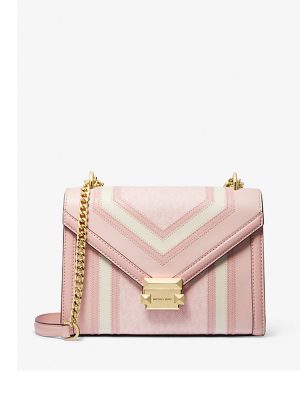 MICHAEL Michael Kors Whitney Medium Color-Block and Signature Logo Shoulder Bag