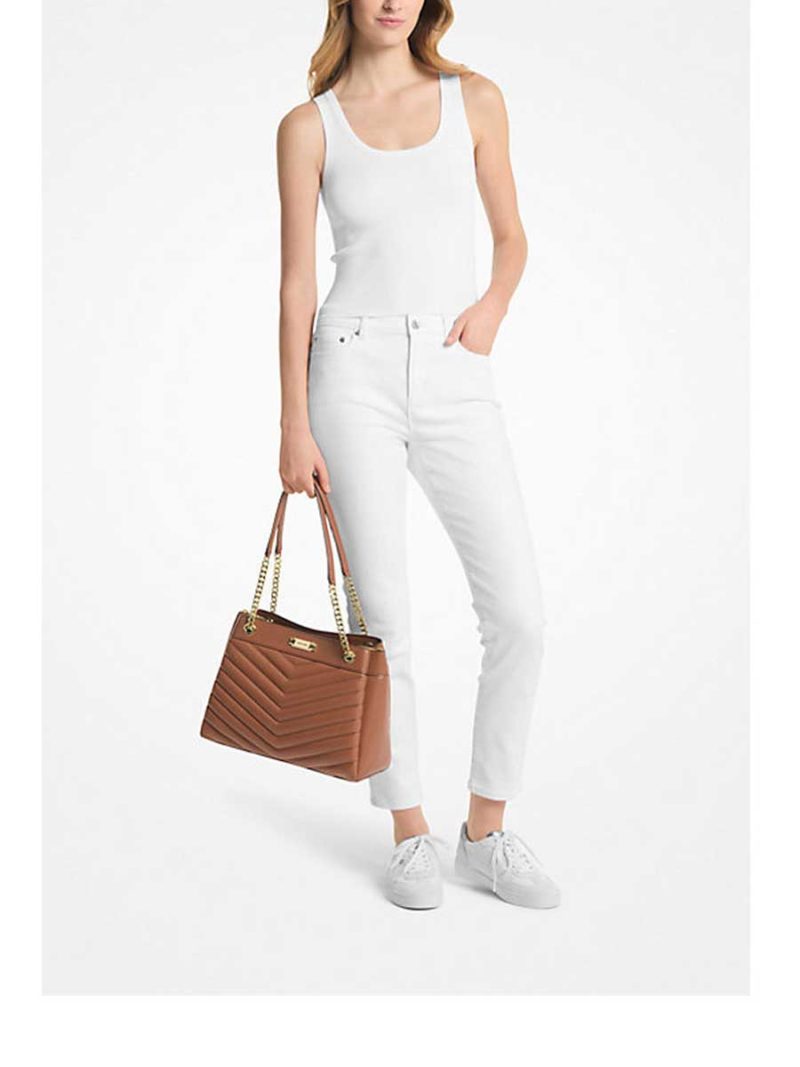 MICHAEL Michael Kors Whitney Medium Quilted Tote Bag - Image 3