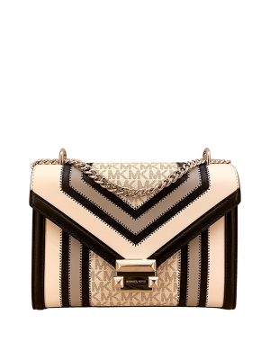 MICHAEL Michael Kors Whitney Medium Color-Block and Signature Logo Shoulder Bag