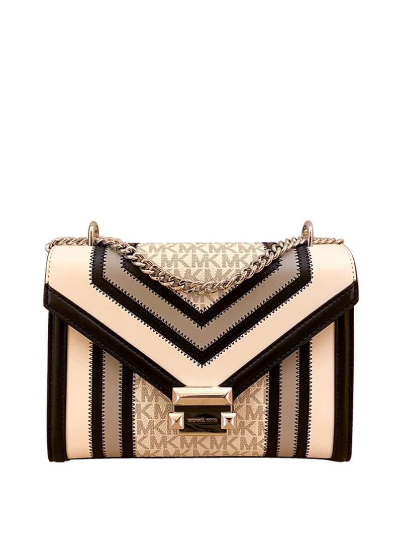 MICHAEL Michael Kors Whitney Medium Color-Block and Signature Logo Shoulder Bag