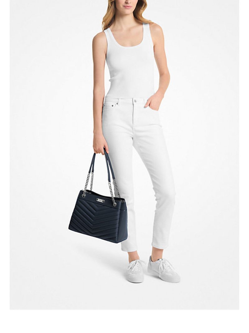 MICHAEL Michael Kors Whitney Medium Quilted Tote Bag - Image 3