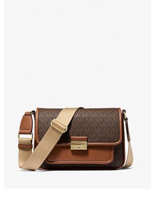 MICHAEL Michael Kors Bradshaw Medium Signature Logo Messenger Bag