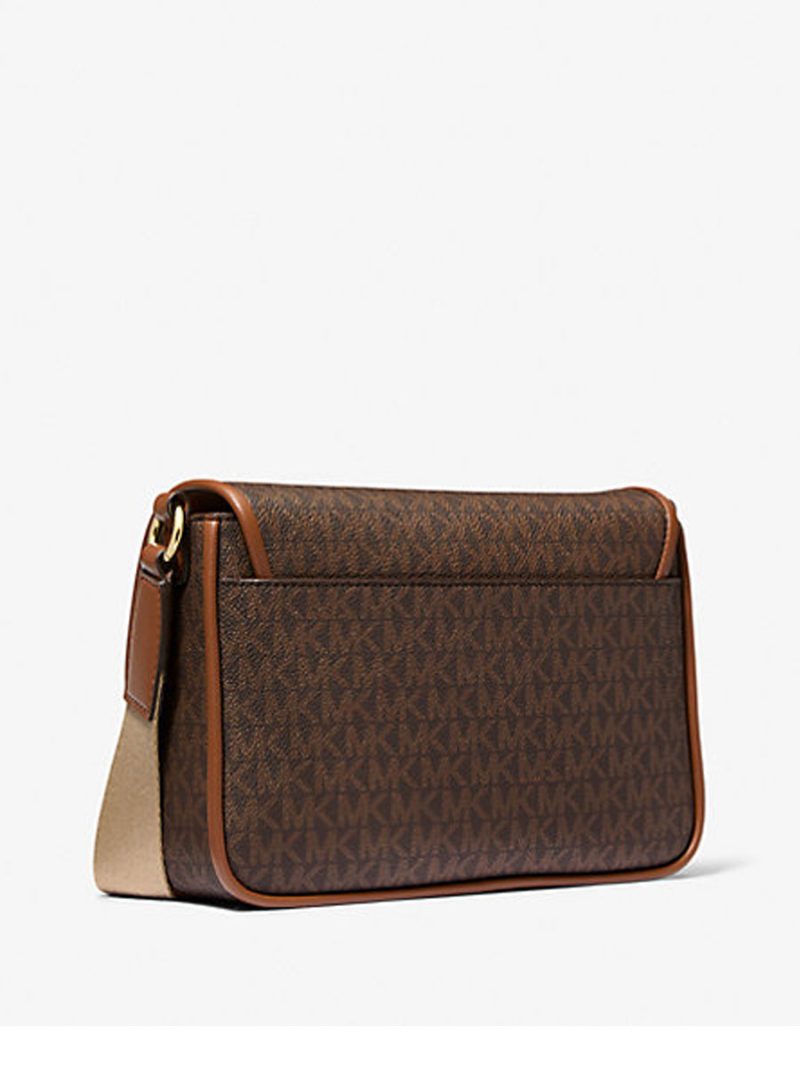 MICHAEL Michael Kors Bradshaw Medium Signature Logo Messenger Bag - Image 3