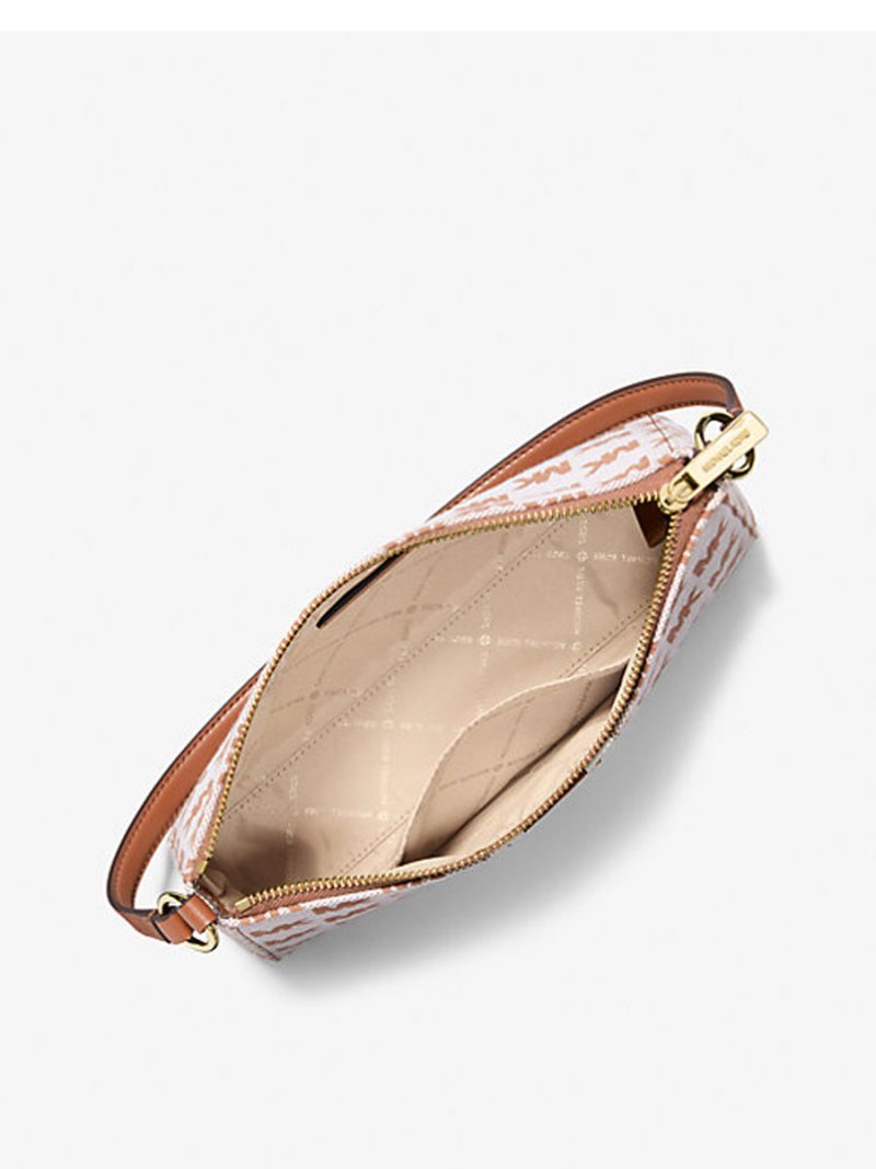 MICHAEL Michael Kors Vincent Medium Logo Jacquard Pochette with Card Case - Image 2