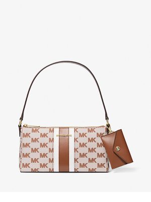 MICHAEL Michael Kors Vincent Medium Logo Jacquard Pochette with Card Case