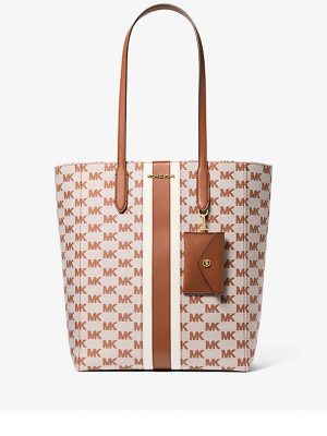 MICHAEL Michael Kors Vincent Large Logo Jacquard Tote Bag with Card Case
