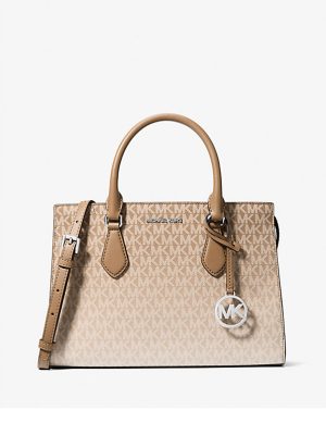 MICHAEL Michael Kors Sheila Medium Ombré Signature Logo Satchel