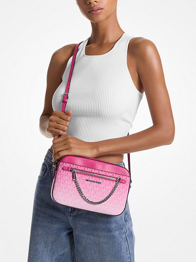 MICHAEL Michael Kors Jet Set Large Ombré Signature Logo Crossbody Body - Image 3