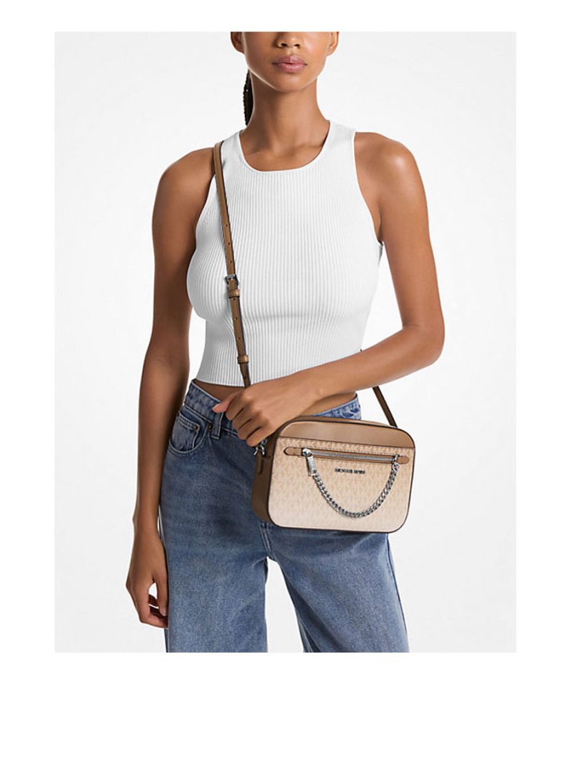MICHAEL Michael Kors Jet Set Large Ombré Signature Logo Crossbody Body - Image 4