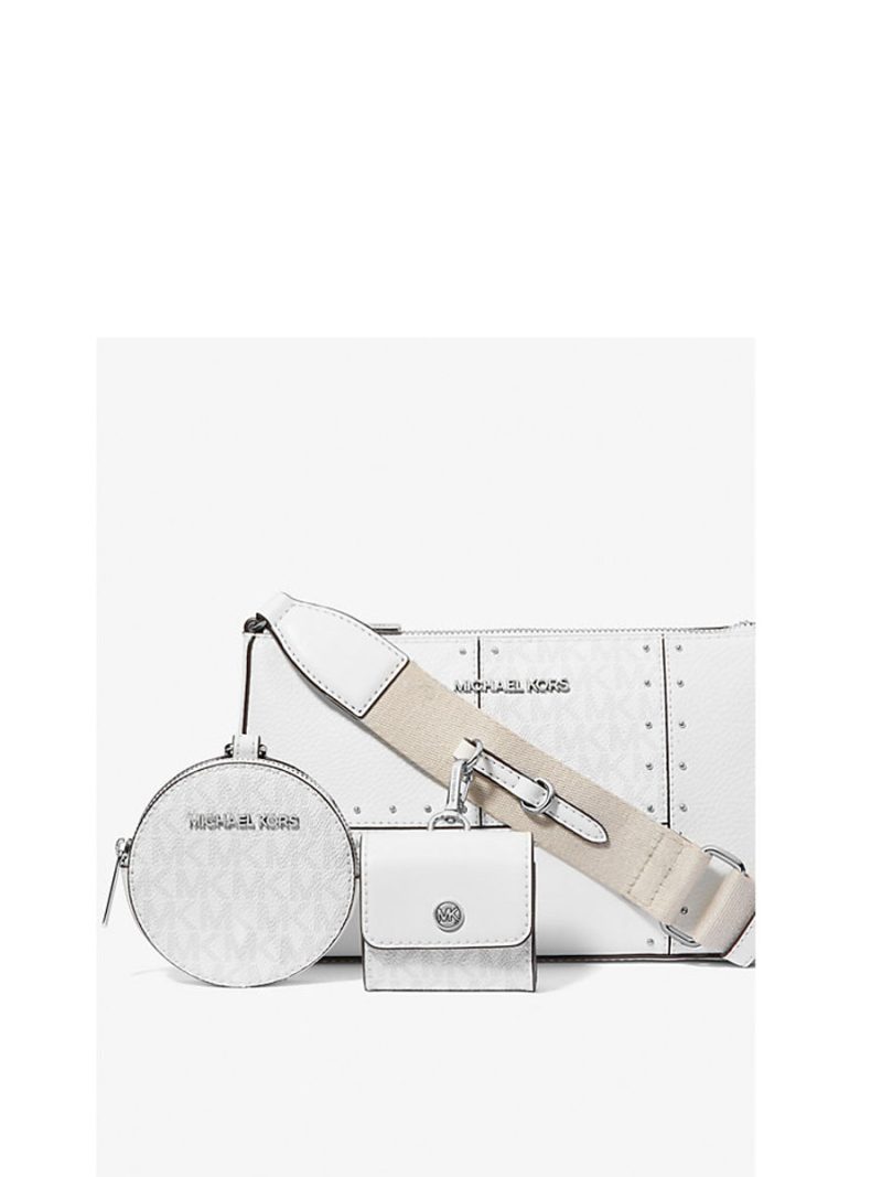 MICHAEL KORS Jet Set Travel Small Metallic Patchwork and Signature Logo Crossbody Bag - Image 3