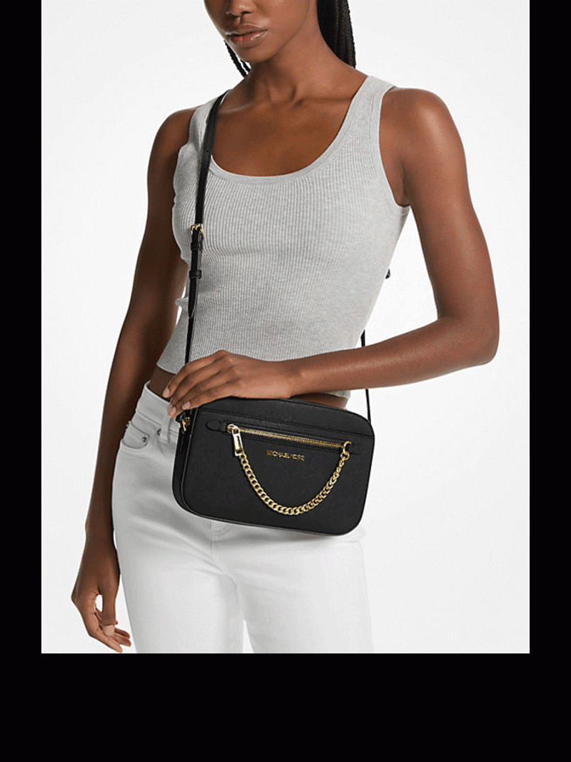 MICHAEL Michael Kors Jet Set Large Saffiano Leather Crossbody Bag - Image 4
