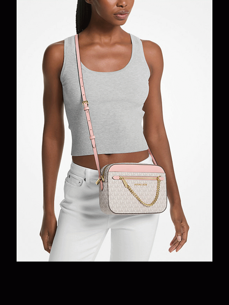 MICHAEL Michael Kors Jet Set Large Logo Crossbody Bag - Image 5