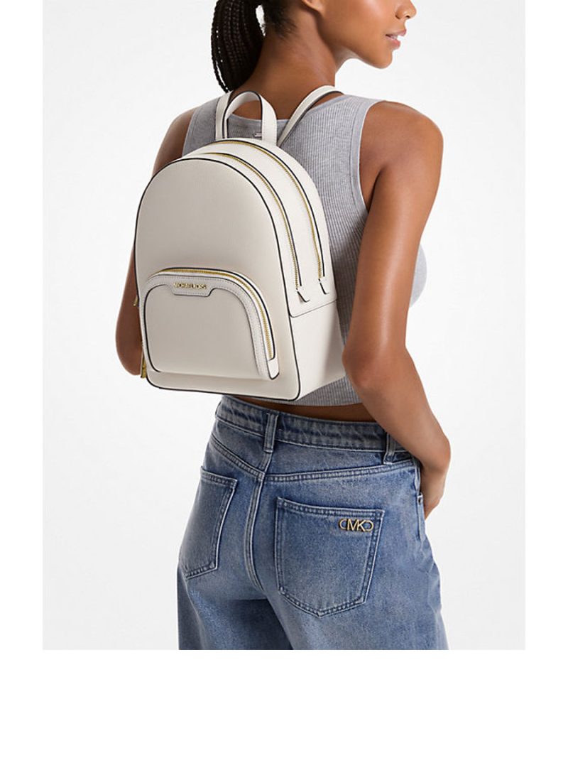 MICHAEL Michael Kors Jaycee Medium Pebbled Leather Backpack - Image 4