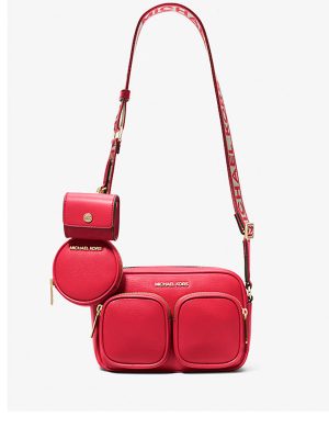 MICHAEL Michael Kors Jet Set Medium Leather Crossbody Bag with Case for Apple Airpods Pro®