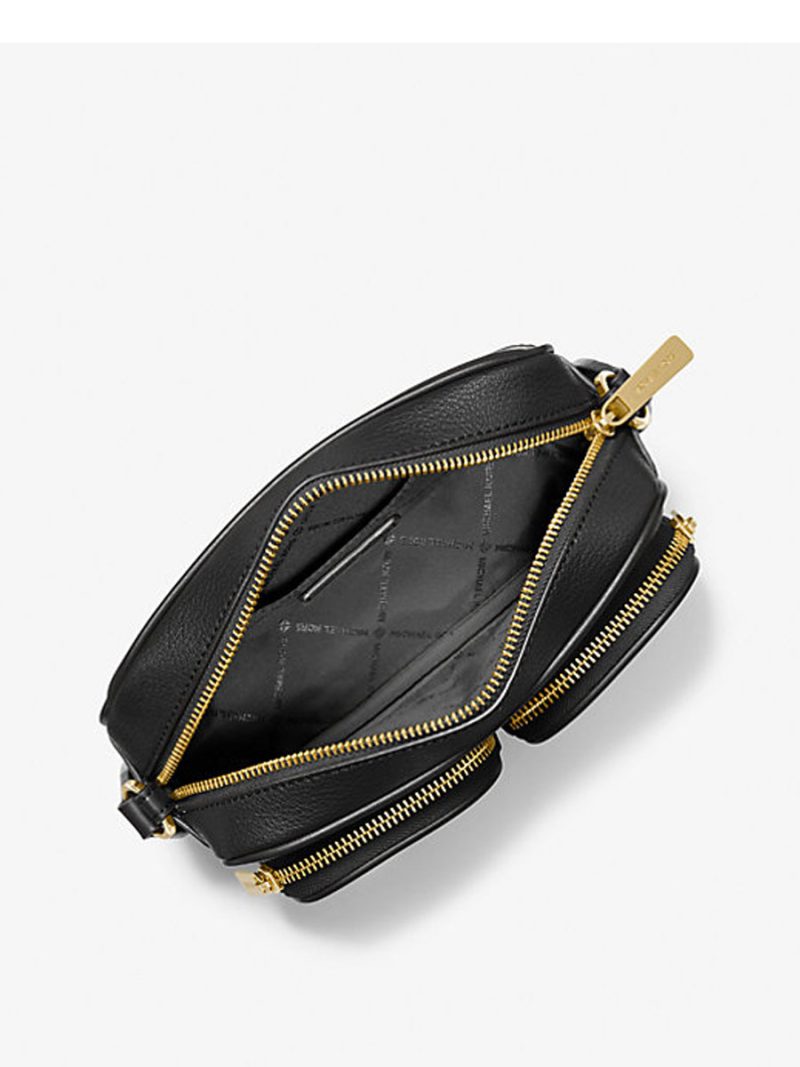 MICHAEL Michael Kors Jet Set Medium Leather Crossbody Bag with Case for Apple Airpods Pro® - Image 2
