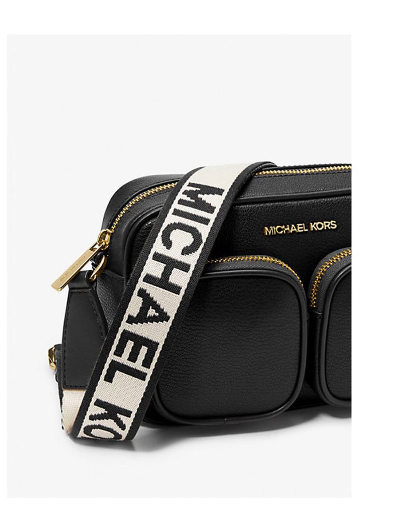 MICHAEL Michael Kors Jet Set Medium Leather Crossbody Bag with Case for Apple Airpods Pro® - Image 3