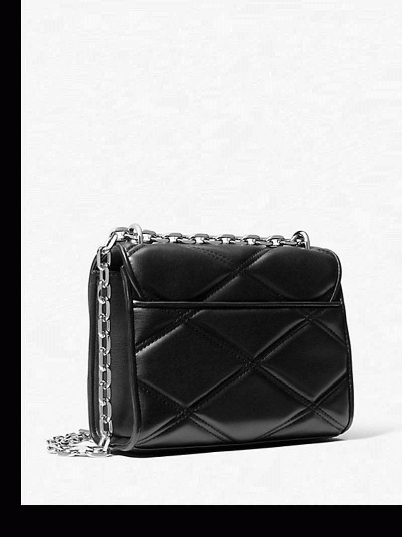 MICHAEL Michael Kors Serena Small Quilted Crossbody Bag - Image 3