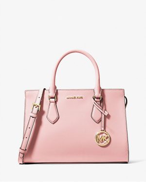 MICHAEL Michael Kors Sheila Medium Faux Saffiano Leather Satchel