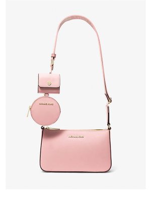 MICHAEL Michael Kors Jet Set Saffiano Leather Crossbody Bag with Case for Apple Airpods Pro®