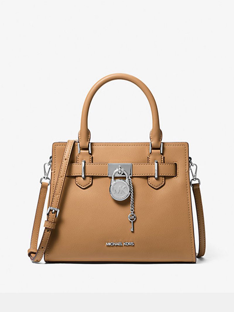 MICHAEL Michael Kors Hamilton Small Leather Satchel