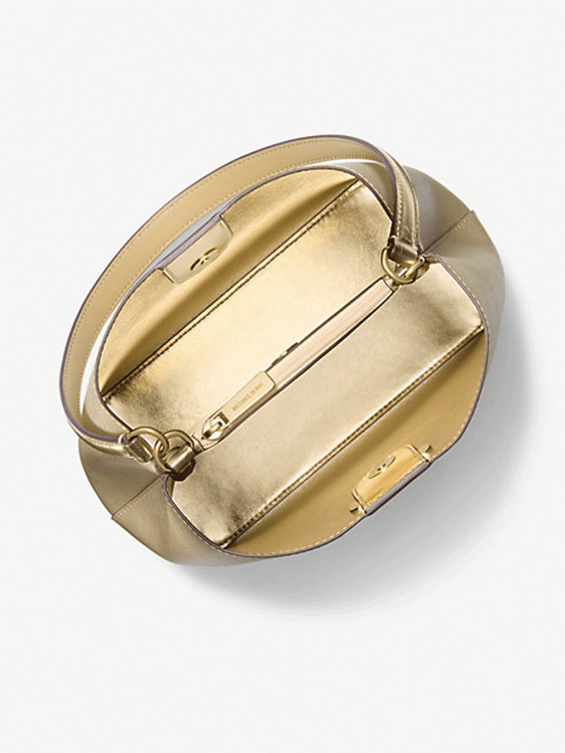 MICHAEL KORS Pratt Medium Metallic Shoulder Bag - Image 2