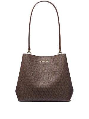 MICHAEL Michael Kors Pratt Medium Signature Logo Shoulder Bag