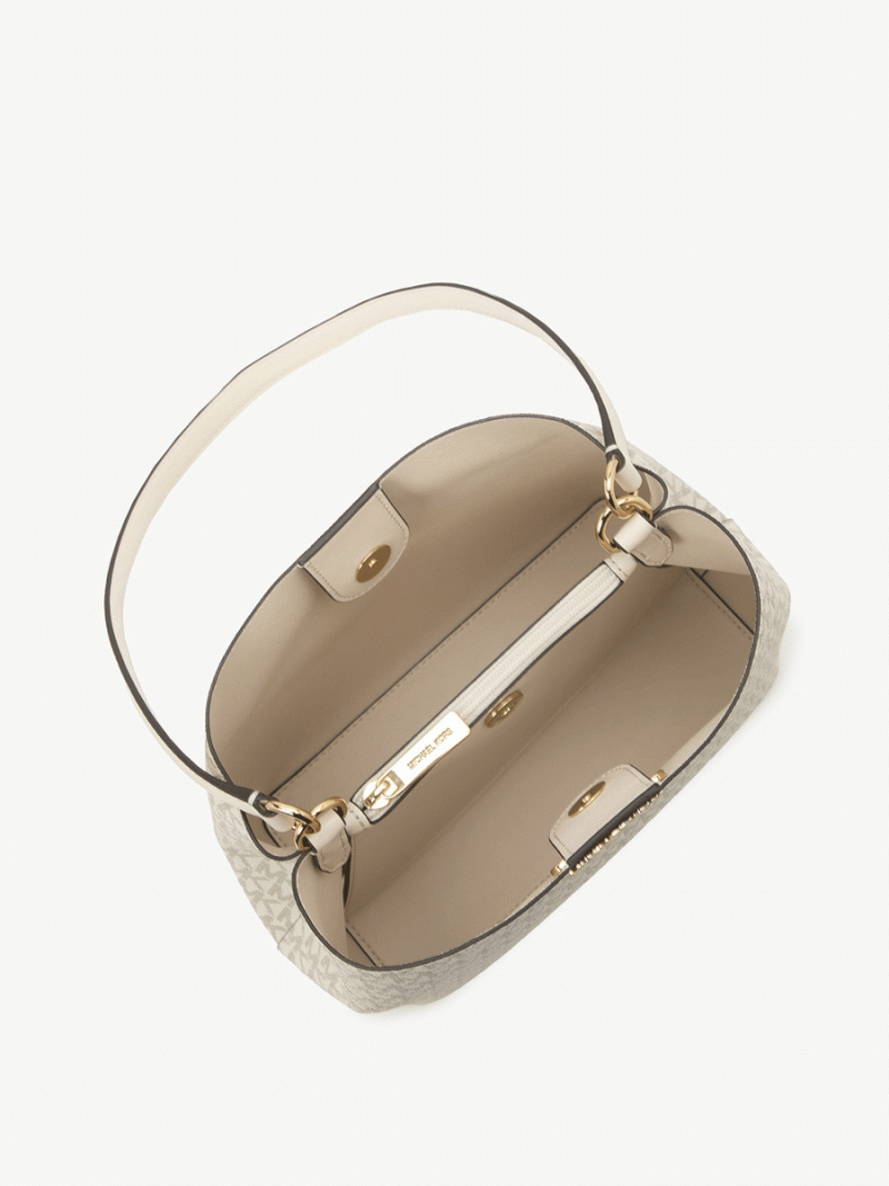 MICHAEL Michael Kors Pratt Medium Signature Logo Shoulder Bag - Image 2