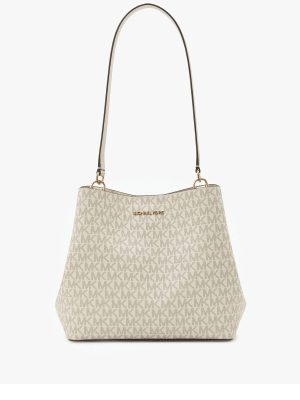 MICHAEL Michael Kors Pratt Medium Signature Logo Shoulder Bag