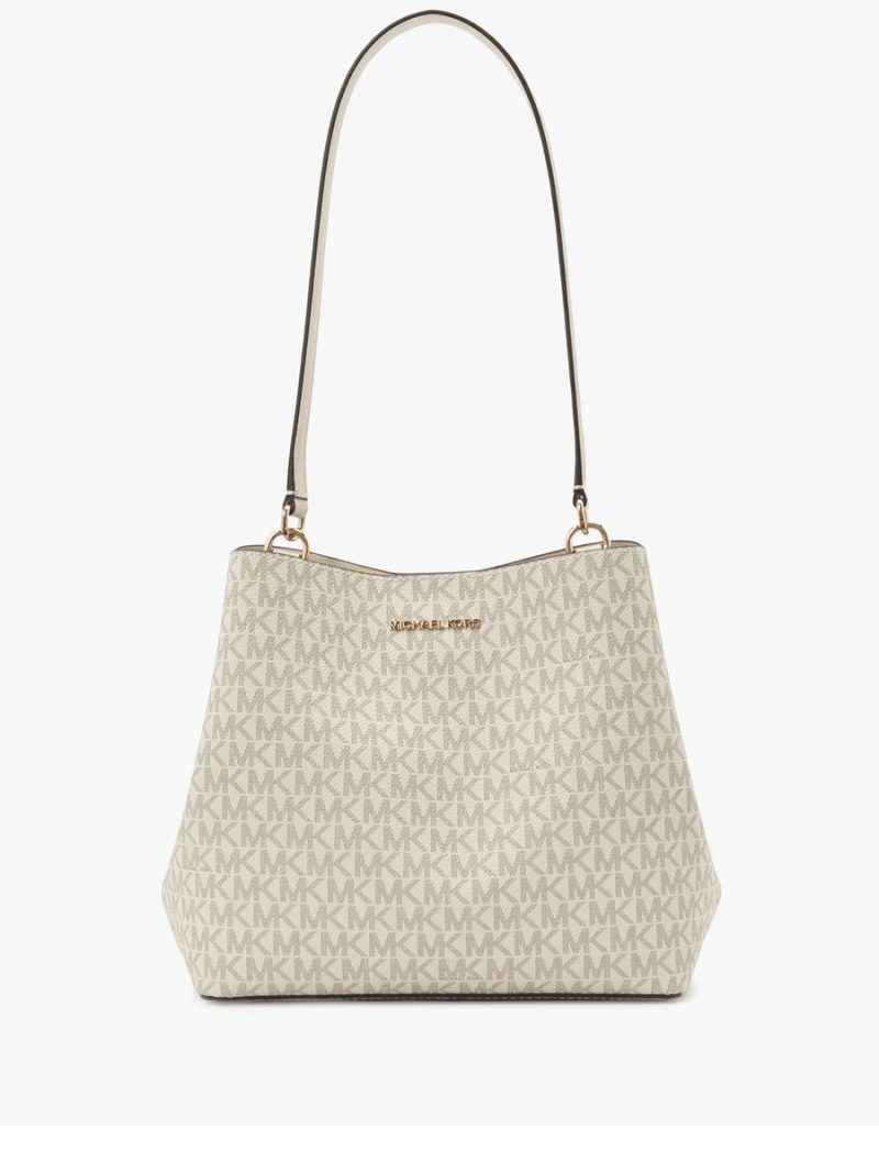 MICHAEL Michael Kors Pratt Medium Signature Logo Shoulder Bag