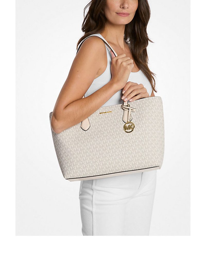 MICHAEL Michael Kors Sheila Large Signature Logo Tote Bag - Image 3