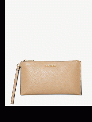 MICHAEL Michael Kors Jet Set Travel Large Pebbled Leather Pouch