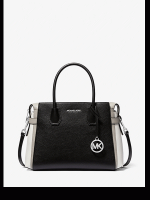 MICHAEL Michael Kors Mercer Medium Color-Block Belted Satchel