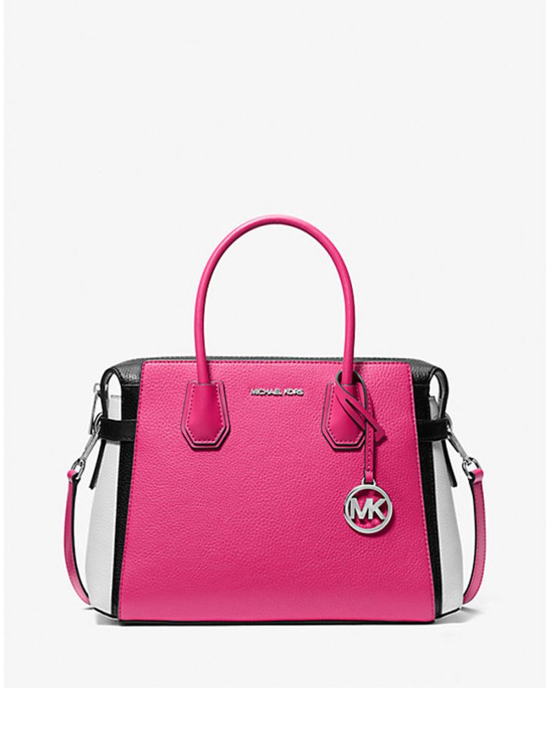 MICHAEL Michael Kors Mercer Medium Color-Block Belted Satchel